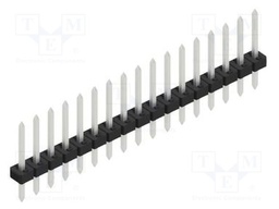 Connector: pin strips; pin header; male; PIN: 17; 2mm; THT; 1x17