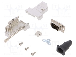 D-Sub; PIN: 9; plug; male; shielded,stamped and formed contacts