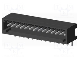 Connector: pluggable terminal block; socket; male; on PCBs