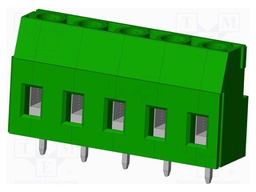 Connector: PCB terminal block; terminal; Plating: tinned; on PCBs