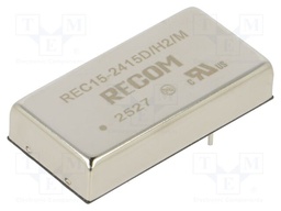 Converter: DC/DC; 15W; Uin: 18÷36V; Uout: 15VDC; Uout2: -15VDC; 2"x1"