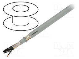 Wire; OZ-HF-CY; 2x1mm2; braid made of copper wires; PVC; grey