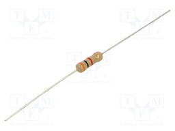 Resistor: carbon film; THT; 3kΩ; 500mW; ±5%; Ø3x9mm; axial