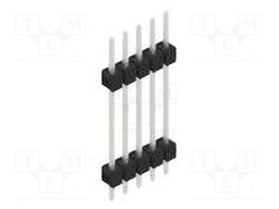 Connector: pin strips; pin header; male; PIN: 5; 2.54mm; THT; 1x5
