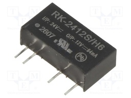 Converter: DC/DC; 1W; Uin: 21.6÷26.4V; Uout: 12VDC; Iout: 84mA; SIP7