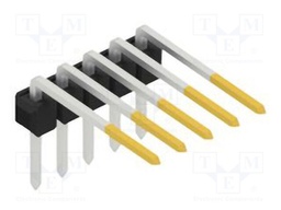Connector: pin strips; pin header; male; PIN: 5; 2.54mm; THT; 1x5