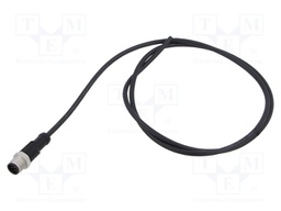 Connector: M12; plug; male; straight; Plating: gold-plated; cables