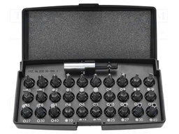 Kit: screwdriver bits; hex key,Phillips,slot,Torx®; 31pcs.