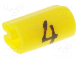 Markers for cables and wires; Label symbol: 4; 1.5÷2mm; PVC