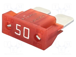 Fuse: fuse; 50A; 32VDC; automotive; 16.2mm; 16.2x6.5x18.5mm