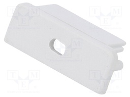 Cap for LED profiles; grey; ABS; Application: SURFACE14