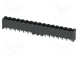 PCB headers, nominal cross section: 2.5 mm2, color: black, n