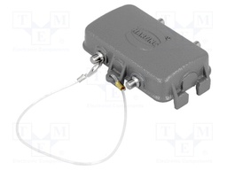 Protection cover; Han; size 10B; for double latch; metal