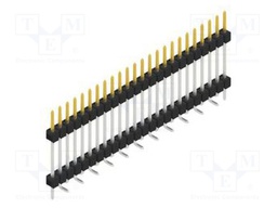 Connector: pin strips; pin header; male; PIN: 24; 2.54mm; SMT; 1x24