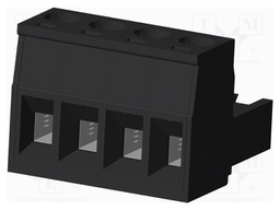 Connector: pluggable terminal block; plug; female; straight; 5mm