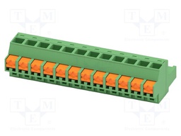 PCB connector, nominal cross section: 2.5 mm2, color: green,