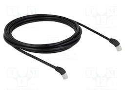 Patch cord; S/FTP; Cat: 6a; RJ45 down angled plug,both sides; 3m