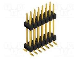Connector: pin strips; pin header; male; PIN: 14; 2.54mm; SMT; 2x7