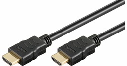 Cable; HDMI 1.4; HDMI plug, both sides; 2.5m; black