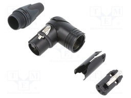 R/A CABLE CON. FEMALE 3POLE BAG