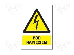 Safety sign; warning; W: 148mm; H: 210mm; FS