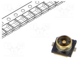 Connector: U.FL (IPX/AMC); SMT; male; socket; 50Ω
