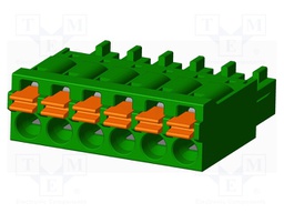 Connector: pluggable terminal block; plug; female; straight; 5.5A