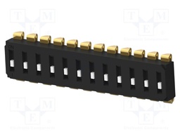 Switch: DIP-SWITCH; Poles number: 12; OFF-ON; 0.025A/24VDC; Pos: 2