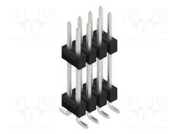 Connector: pin strips; pin header; male; PIN: 8; 2.54mm; SMT; 2x4