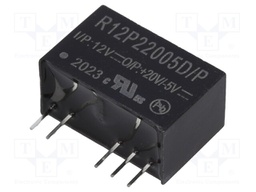 Converter: DC/DC; 2W; Uin: 10.8÷13.2V; Uout: 20VDC; Uout2: -5VDC