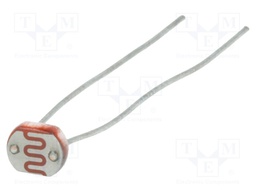 Photoresistor; 100mW; 8÷20kΩ; 540nm; Mounting: THT; 150VDC