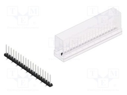 Connector: pin strips; pin header; male; PIN: 19; 2mm; SMT; 1x19