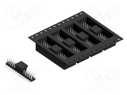 Connector: pin strips; pin header; male; PIN: 28; 2mm; SMT; 2x14