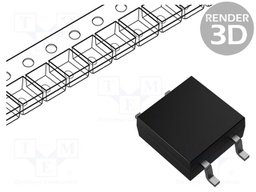 Bridge rectifier: single-phase; Urmax: 600V; If: 1.5A; Ifsm: 50A