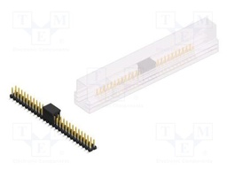 Connector: pin strips; pin header; male; PIN: 54; 2.54mm; SMT; 2x27