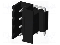 Connector: pluggable terminal block; socket; male; side,angled