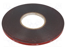 Tape: fixing; W: 9mm; L: 33m; acrylic; Application: fixing,bonding