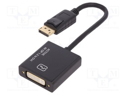 Adapter; DisplayPort 1.2; DisplayPort plug,DVI-I (24+5) socket