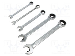 Tools set: keys; rattle,combination spanner; VARIUS PLUS; 5pcs.