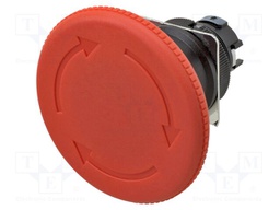 Switch: emergency stop; 22mm; none; 60mm