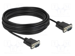Cable; D-Sub 9pin plug,both sides; PVC; Len: 10m; black
