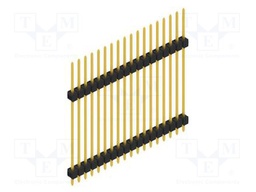 Connector: pin strips; pin header; male; PIN: 18; 2.54mm; THT; 1x18