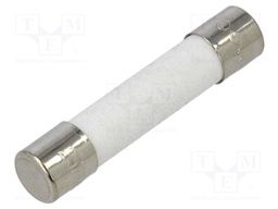 Fuse: fuse; 5A; 250VAC; ceramic; 6.3x32mm; brass; nickel plated