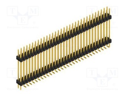 Connector: pin strips; pin header; male; PIN: 64; 2.54mm; SMT; 2x32