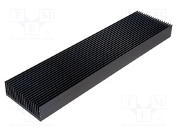 Heatsink: extruded; grilled; black; L: 1000mm; W: 250mm; H: 83mm