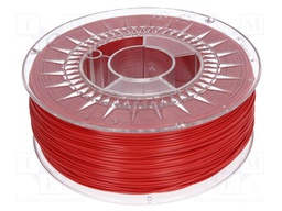 Filament: ABS+; 1.75mm; red; Printing temp: 230÷240°C; 1kg; ±0,05mm