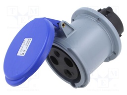 Connector: AC supply 3-phase; socket; female; straight; -25÷40°C