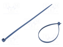 Cable tie; with metal; L: 200mm; W: 4.8mm; polyamide; 230N; blue