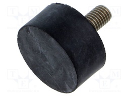 Vibroisolation foot; Shore hardness: 55±5; Foot material: rubber