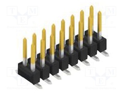 Connector: pin strips; pin header; male; PIN: 16; 2.54mm; SMT; 2x8